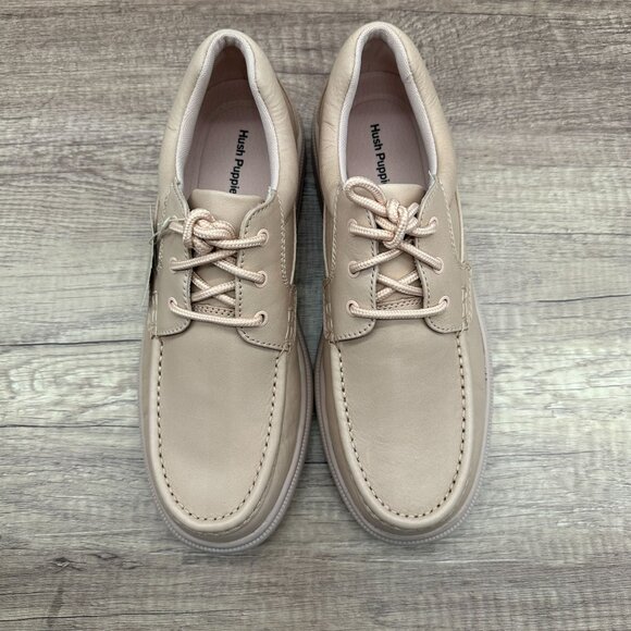 Hush Puppies Shoes Men's Gus Lace Up Lightweight Comfort Shrimp Leather 12 NIB - Picture 8 of 9